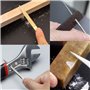Bestgle 10 Pcs Assortis Mini Lime Diamant Ensemble Aiguille Plate Carrée Forme Ronde Fichiers Riffler pour Bijoutiers En Métal V