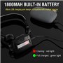 BESTSUN Lampe frontale à LED, lampe frontale COB rechargeable de 2000 lumens Lampes frontales légères à grand angle de 220 ° ave