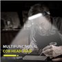 BESTSUN Lampe frontale à LED, lampe frontale COB rechargeable de 2000 lumens Lampes frontales légères à grand angle de 220 ° ave