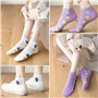 Anjetan Marguerite Soquette Femme Coton Chaussette Basse Fantaisie Invisible Chaussette Sport 6 Paires