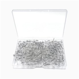 100 Pièces Punaises Transparentes