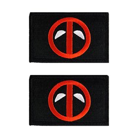 2 PCS Compatibles avec Dead-pool Super-héros Tactiques Insignes Applications Crochet et Boucle Patches pour Sac à Dos Chapeau Un
