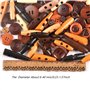 100 Pièces Boutons Ronds en Bois Naturel - Boutons Ovales pour L'artisanat à Coudre Manteau Chandail