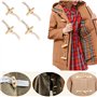 100 Pièces Boutons Ronds en Bois Naturel - Boutons Ovales pour L'artisanat à Coudre Manteau Chandail