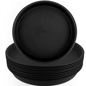 HAKZEON Lot de 10 Soucoupes Rondes en Plastique
