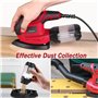 Ponceuse Multi 200W 14000 RPM pour Bois, Ponceuse Delta avec Système de Dépoussiérage, 1 Boîte à Poussière, 3 Tampons de Nettoya