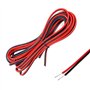 Sixfolo 15M 22AWG Fils Électrique Cable Électrique 2 Noyau de Cuivre Étamé Flexible Fils Électrique Rallonge Câble Toronné PVC F