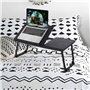 FurnitureR Table pour Ordinateur Portable Pliable avec Plateau de Petit-déjeuner réglable en Hauteur pour canapé, Travail, étude