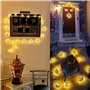Décoration Ramadan 2025, Lot de 2 Ramadan Decoration Guirlandes Lumineuses Étoile Lune 2M 10 LED Guirlandes lumineuses Ramadan L