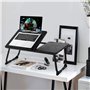 Table de lit avec Pieds Pliables