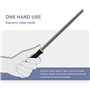 WOTAHI WTH003 Lot de 3 râpes à bois en acier au carbone T12 avec limes à dents grossières double face de 20,3 cm en forme ronde,