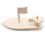 Bateau à Voile en Bois Kit de Peinture DIY pour Enfants Mini
