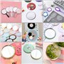 YXYAOLEE Lot de 20 petits miroirs ronds en plastique - Mini miroir - Carrelage - Petit miroir autocollant - Plateau pour travaux