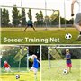 Lot de 2 filets de cibles d'angle de football - Facile à monter - Équipement d'entraînement de football pour enfants et adultes 