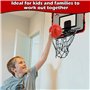 Panier de Basket Enfant, Mini Panier de Basket, Mural Panier Basket Interieur avec Tableau d'affichage électronique 4 Ballons po