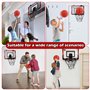 Panier de Basket Enfant, Mini Panier de Basket, Mural Panier Basket Interieur avec Tableau d'affichage électronique 4 Ballons po