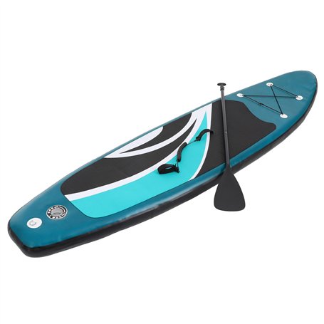Planche de stand up paddle gonflable avec palmes stables et accessoires résistants - Pagaie de sécurité - Pompe - Kit de réparat