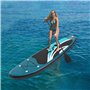 Planche de stand up paddle gonflable avec palmes stables et accessoires résistants - Pagaie de sécurité - Pompe - Kit de réparat