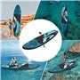 Planche de stand up paddle gonflable avec palmes stables et accessoires résistants - Pagaie de sécurité - Pompe - Kit de réparat