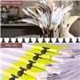 Bigxin 50pcs Clip De Papier Noir, Clip Pour Feuilles Décoratives Clip Pour Sacs Alimentaires Trombones Pour Photos Pour Dossier,