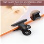 Bigxin 50pcs Clip De Papier Noir, Clip Pour Feuilles Décoratives Clip Pour Sacs Alimentaires Trombones Pour Photos Pour Dossier,