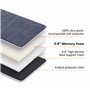 Snailax Tapis de Massage en Mousse à Mémoire avec Chaleur - Matelas Massant Chauffant et Vibration, Coussin de Massage Complet p