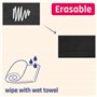 DIY Grande Feuille Rectangle Tableau Noir Étiquette Autocollants, Auto-adhésif Réutilisables Effaçable - 25 x 15cm, Paquet de 20