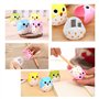 Mignon Hibou Taille-Crayon 12 Pièces Deux Trous Taille-Crayon Plastique pour Enfant Fournitures Scolaires Vert Rose Bleu Jaune
