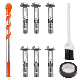 6 Pièces Boulons de Vis D'expansion M8 x 60 mm Acier Inoxydable Externe Hexagonal Écrou Manchon Boulon D'ancrage à Expansion Lou