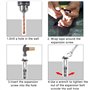 6 Pièces Boulons de Vis D'expansion M8 x 60 mm Acier Inoxydable Externe Hexagonal Écrou Manchon Boulon D'ancrage à Expansion Lou