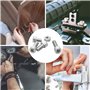 264 Pièces Jeu de Vis et Écrous Boulons à Six Pans Creux et Écrous Vis Mécanique, Vis à Tête Cylindrique M4 M5 M6 Boulons avec É