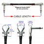 2 unités – Gotham Gac-1–12,7 cm (12 cm)-Premium, double blindage Ultra Flexible effets pour guitare basse Instrument, câble patc