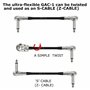 2 unités – Gotham Gac-1–22,9 cm (22 cm)-Premium, double blindage Ultra Flexible effets pour guitare basse Instrument, câble patc