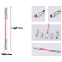 Xiaoyu crystal transparent microblading pen, maquillage permanent pour le tatouage manuel des sourcils, double tête, 6pcs