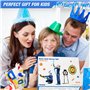 HYES 2 Pack Arc et Flèche Jouet pour Enfants, Kit de Tir à l'arc avec Lumières LED, Suction Cible Debout, 29'' Dart Board et Cib