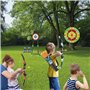 HYES 2 Pack Arc et Flèche Jouet pour Enfants, Kit de Tir à l'arc avec Lumières LED, Suction Cible Debout, 29'' Dart Board et Cib