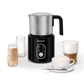 MOOSUM Mousseur à lait électrique 4 en 1 pour lait chaud et froid