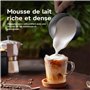 MOOSUM Mousseur à lait électrique 4 en 1 pour lait chaud et froid, 500 ml, grande capacité, passe au lave-vaisselle, antiadhésif