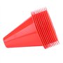 Alomejor 10Pcs Cônes de Circulation Cônes Plots en Plastique Cônes de Marqueurs Aide Entraînement d'Agilité Vitesse pour la Form