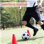 Alomejor 10Pcs Cônes de Circulation Cônes Plots en Plastique Cônes de Marqueurs Aide Entraînement d'Agilité Vitesse pour la Form