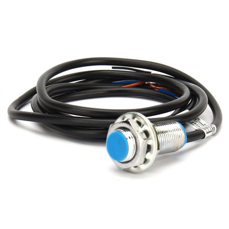 Walfront 1.2M Interrupteur de Proximité de Capteur NPN à Effet Hall à 3 Fils Normalement Ouvert avec Aimant 6-36V 200 mA Détecte
