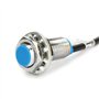 Walfront 1.2M Interrupteur de Proximité de Capteur NPN à Effet Hall à 3 Fils Normalement Ouvert avec Aimant 6-36V 200 mA Détecte
