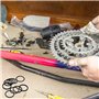 SacJkt Rondelles de Roue Libre de vélo, entretoise de moyeu de Volant dinertie de Cassette, 3 pièces rondelle de Support de péda