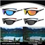 DASHUAIGE 4 Pièces Lunettes De Soleil Homme, Lunette Polarisante, UV 400 Lunettes De Soleil Homme Femme Polarisation Vélo Ski Go