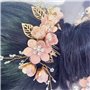 3 Pièces Peigne de Mariée en épingle à Cheveux, Ensemble Pinces Cheveux Mariée, Peigne à Cheveux Mariage en Perles, pour Les Acc