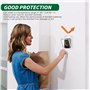 Couvercle Étanche Transparente pour Bouton de Sonnette, Flip Top Housse de Protection Sonnette sans Fil, Protection Sonnette Ext