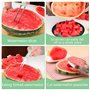 Coupe Pastèque,3 en 1 Trancheur de Fruits en Acier Inoxydable Slicer de pastèque empilable watermelon slicer cutter outils pour 