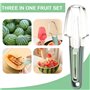 Coupe Pastèque,3 en 1 Trancheur de Fruits en Acier Inoxydable Slicer de pastèque empilable watermelon slicer cutter outils pour 