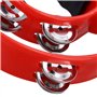 JOIKIT Lot de 8 tambourins à double rangée de 23 x 20 cm 4 couleurs pour musiciens et chanteurs