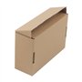 JAPCHET Lot de 20 boîtes d'expédition en carton ondulé marron 15 x 10 x 5 cm, Carton Emballage Colis